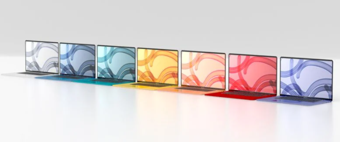 苹果 MacBook Air 最新爆料：M2 芯片、直角边设计，多彩颜色等